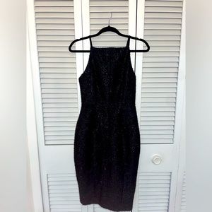 Black sparkle cocktail dress